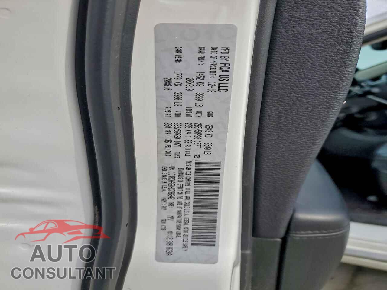 DODGE DURANGO 2017 - 1C4RDHAG0HC736842