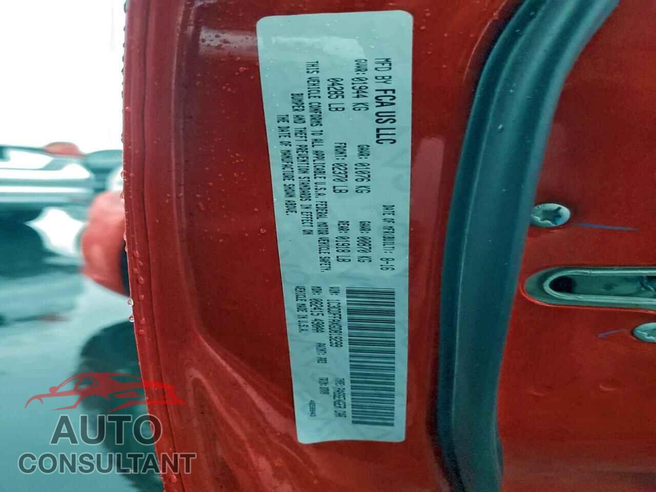 DODGE DART 2016 - 1C3CDFFAXGD819299