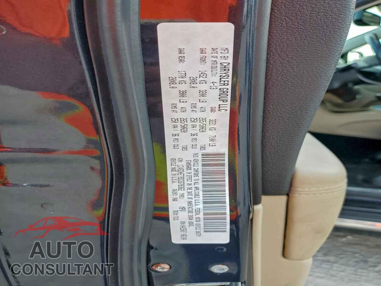 DODGE DURANGO 2013 - 1C4SDHET9DC678362