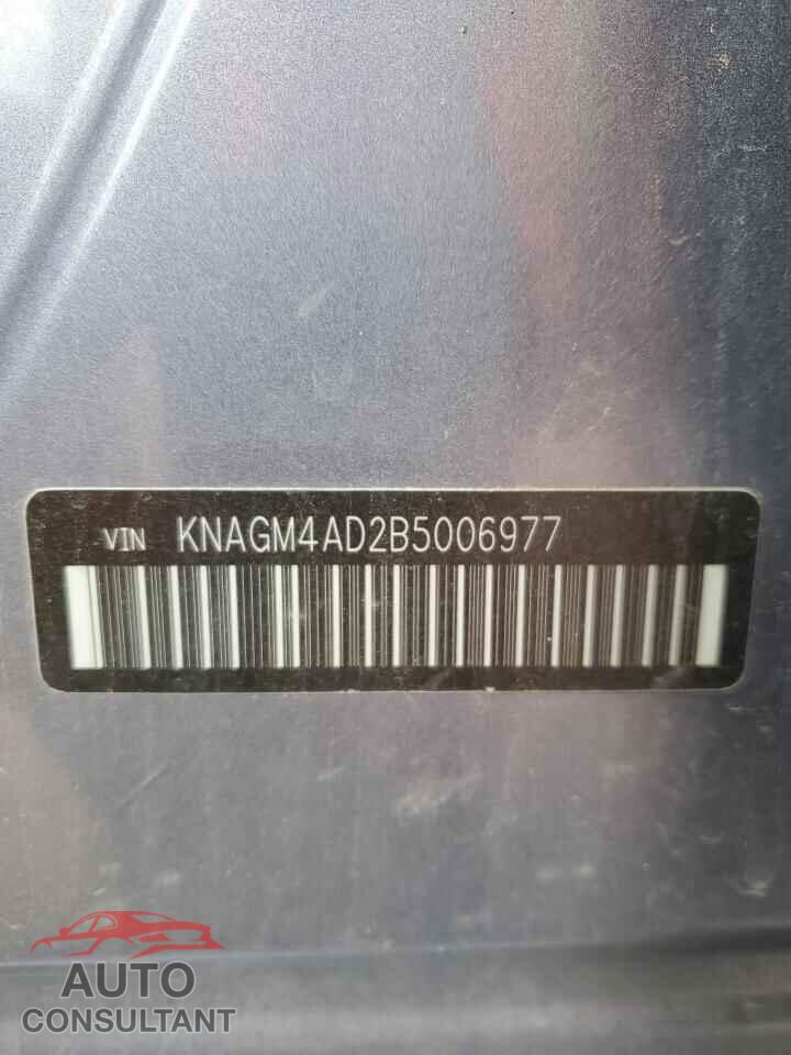 KIA OPTIMA 2011 - KNAGM4AD2B5006977