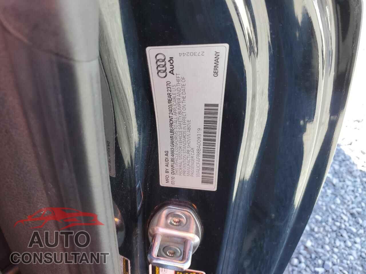AUDI A5 2011 - WAUCFAFR8BA009319