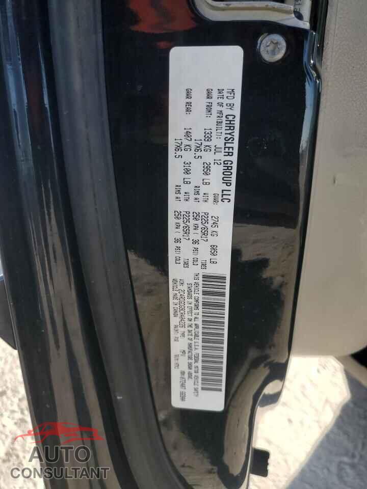 DODGE CARAVAN 2012 - 2C4RDGDG9CR404226