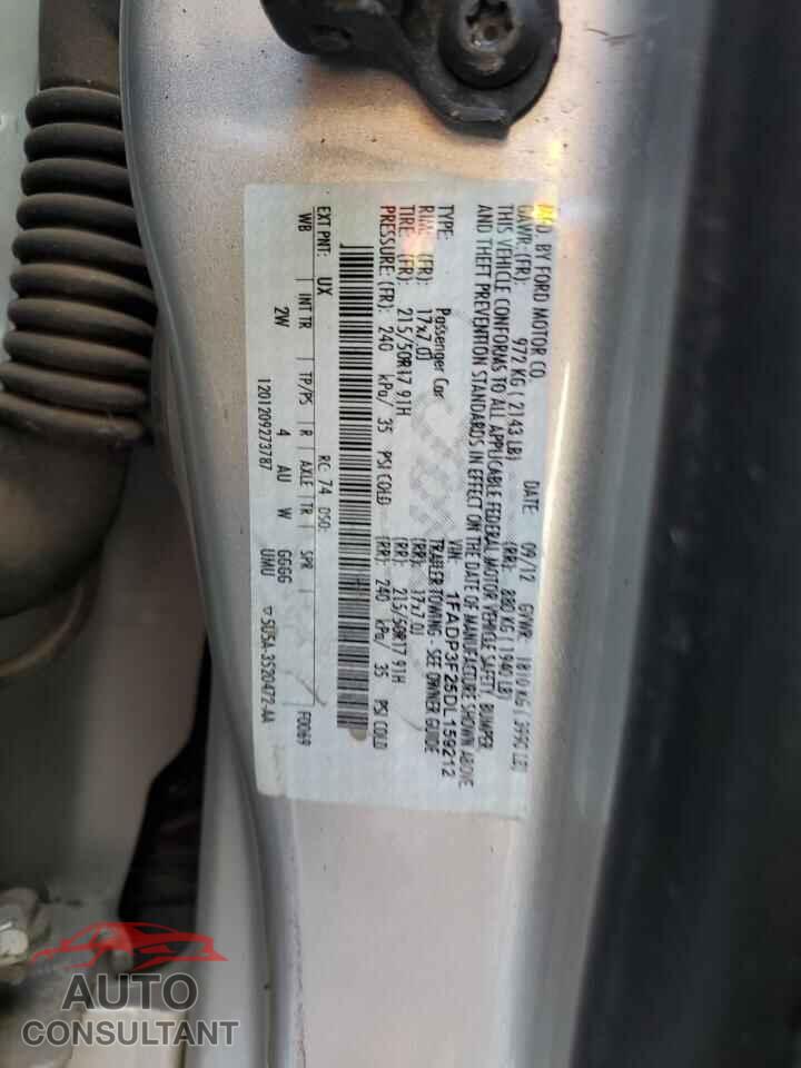 FORD FOCUS 2013 - 1FADP3F25DL159212
