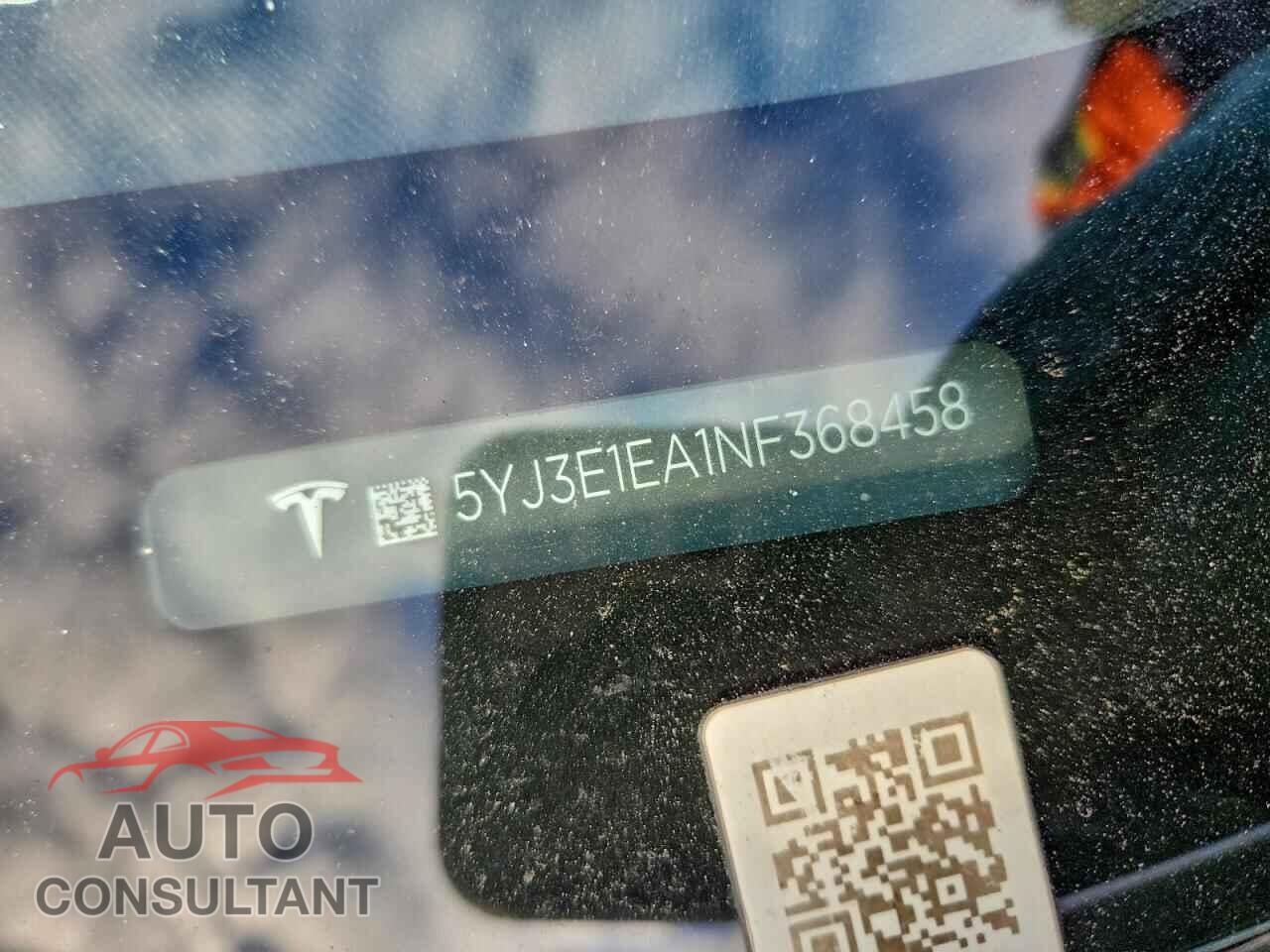 TESLA MODEL 3 2022 - 5YJ3E1EA1NF368458