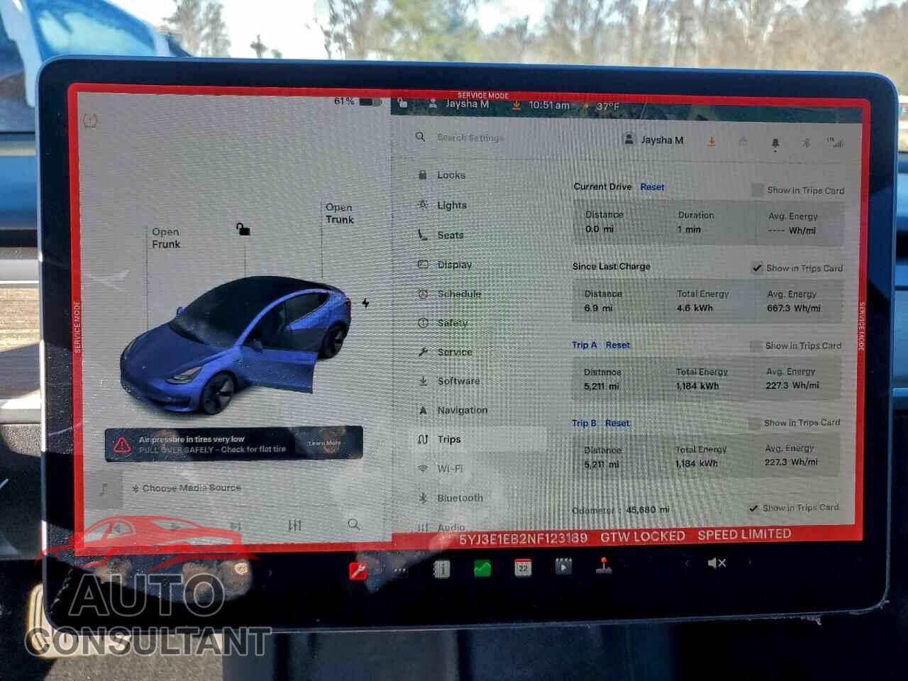 TESLA MODEL 3 2022 - 5YJ3E1EB2NF123189
