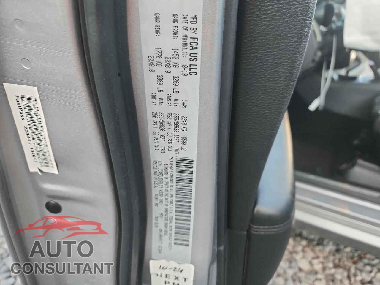 DODGE DURANGO 2020 - 1C4RDJDG0LC114530