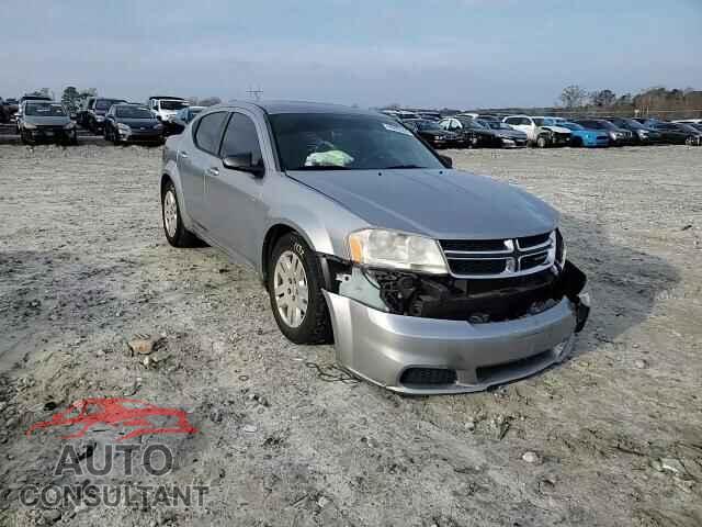 DODGE AVENGER 2013 - 1C3CDZAB2DN544812