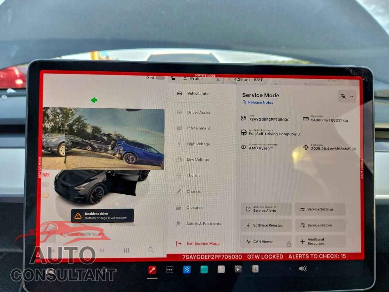 TESLA MODEL Y 2023 - 7SAYGDEF2PF705030