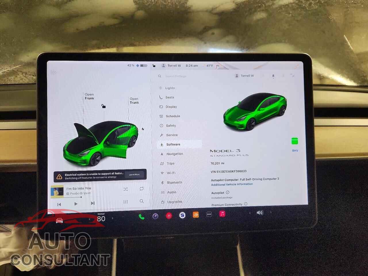 TESLA MODEL 3 2019 - 5YJ3E1EA5KF396033