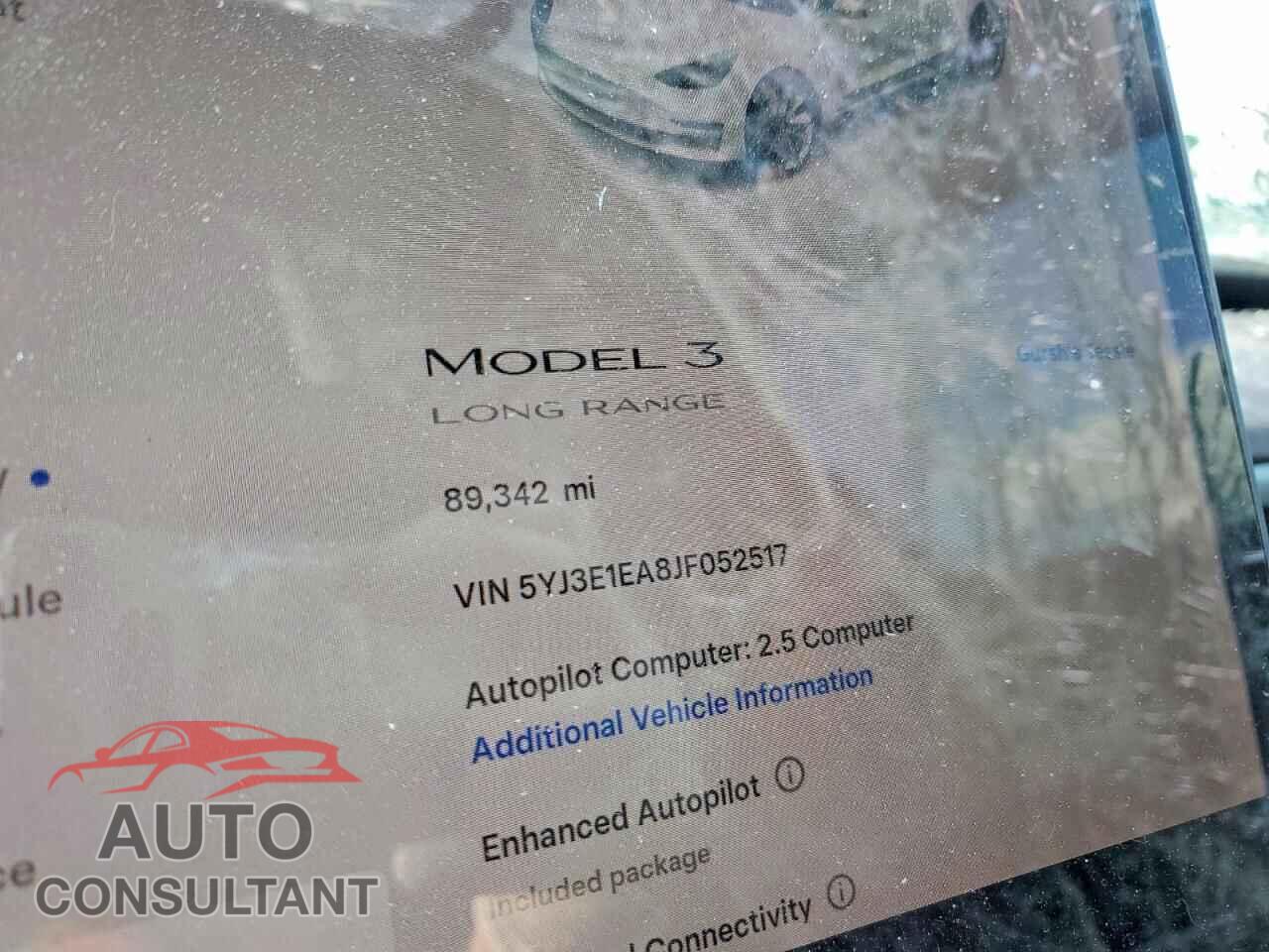 TESLA MODEL 3 2018 - 5YJ3E1EA8JF052517