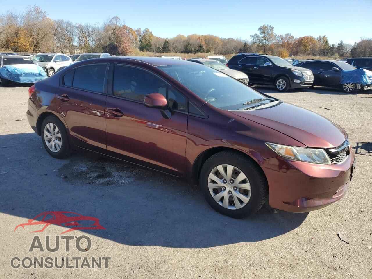 HONDA CIVIC 2012 - 19XFB2F52CE360952