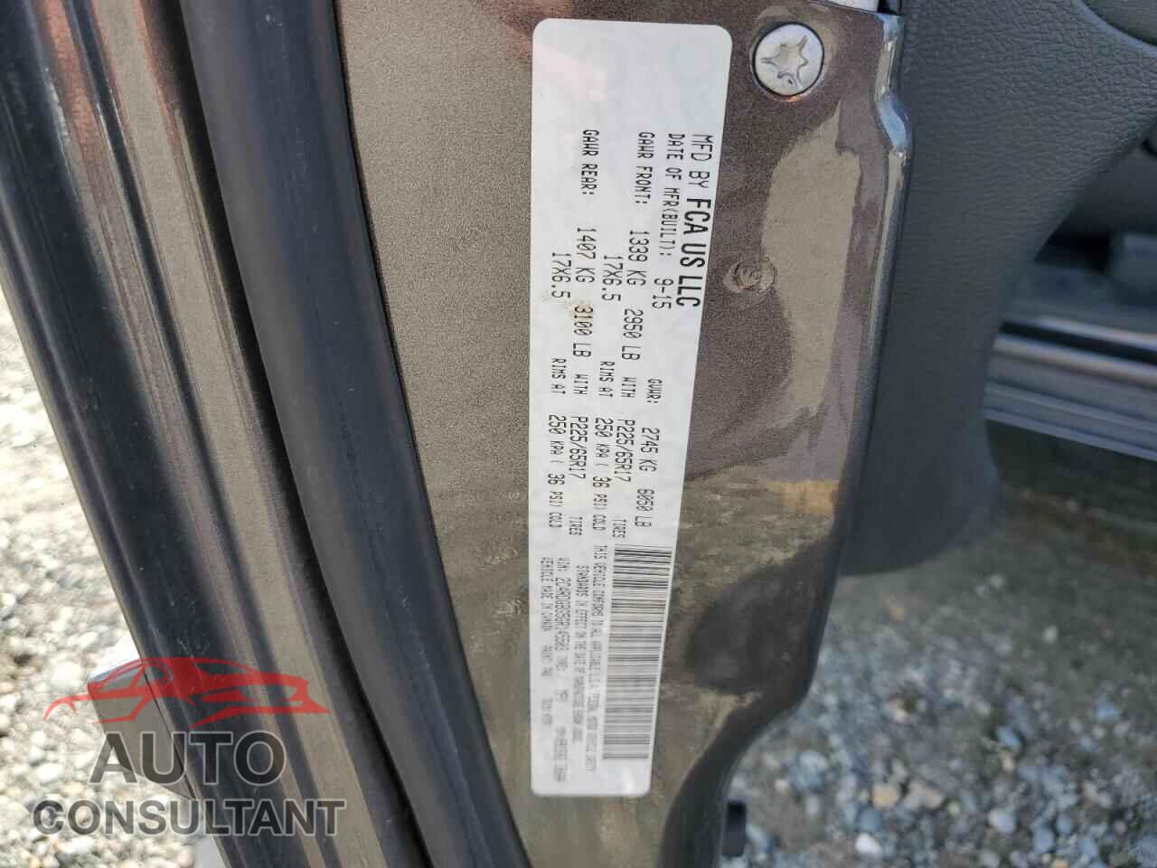 DODGE CARAVAN 2016 - 2C4RDGBG5GR145503
