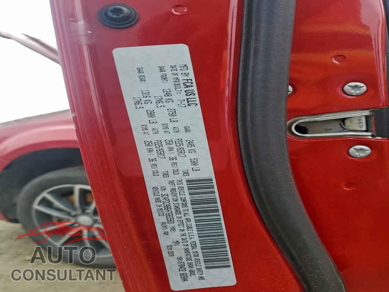 DODGE JOURNEY 2017 - 3C4PDCAB6HT683583