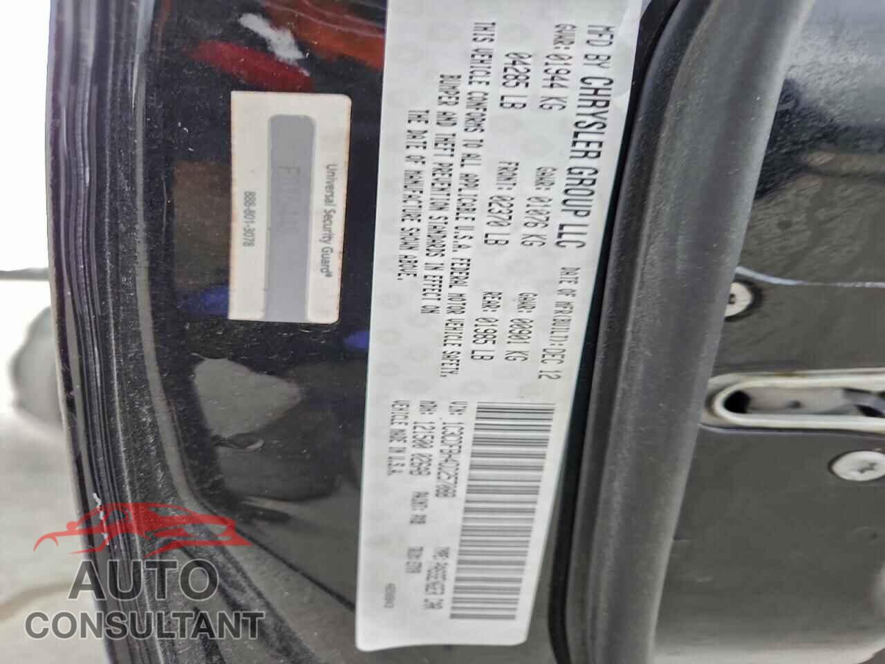 DODGE DART 2013 - 1C3CDFBH4DD257088