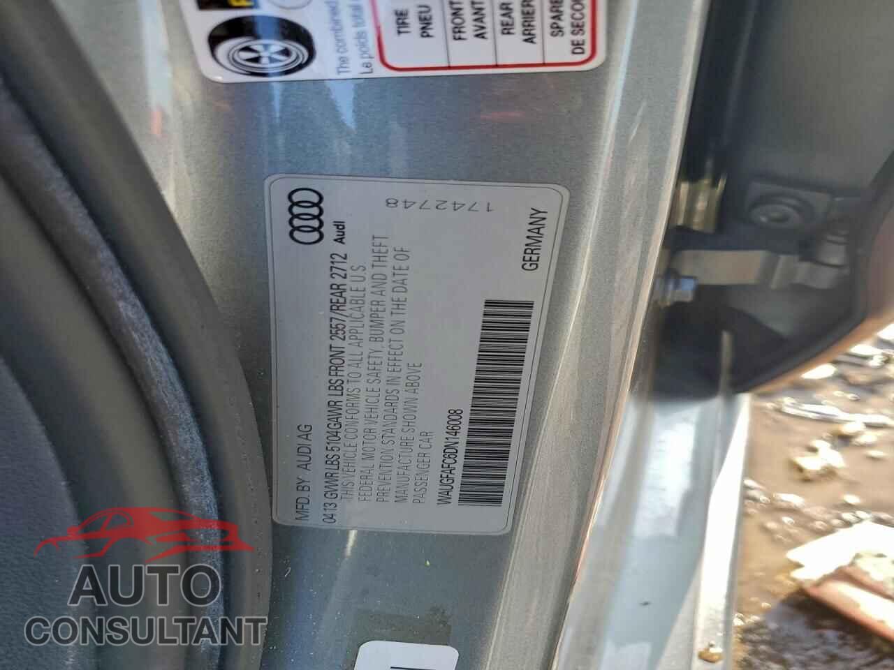 AUDI A6 2013 - WAUGFAFC6DN146008