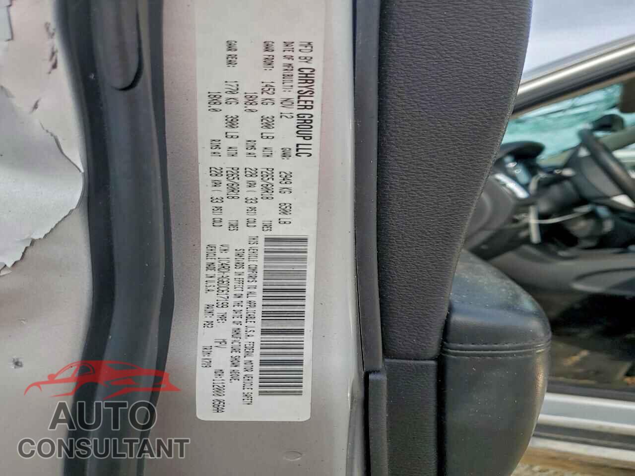 DODGE DURANGO 2013 - 1C4RDHAG6DC617199