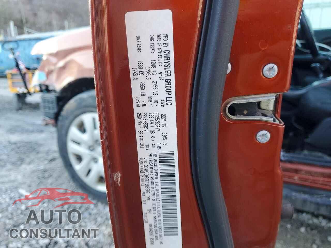 DODGE JOURNEY 2014 - 3C4PDCAB8ET266588