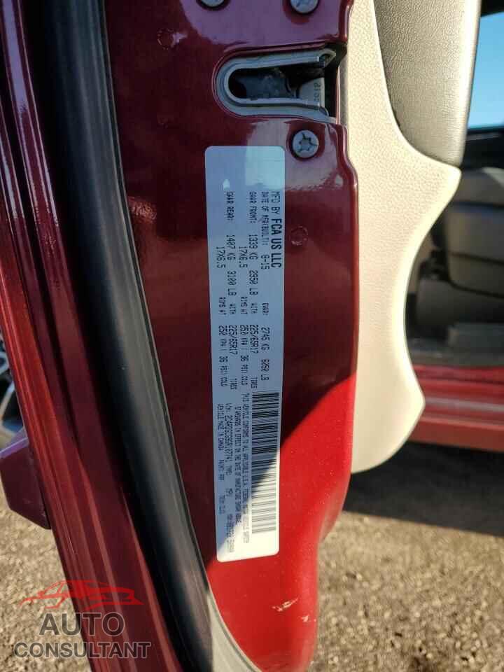 DODGE CARAVAN 2016 - 2C4RDGCG9GR107741
