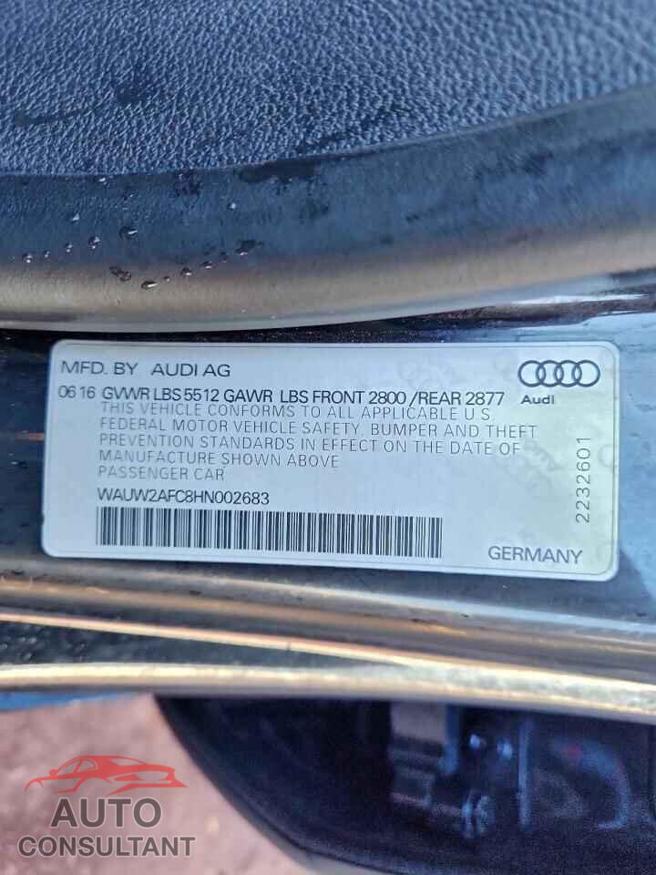 AUDI A7 2017 - WAUW2AFC8HN002683