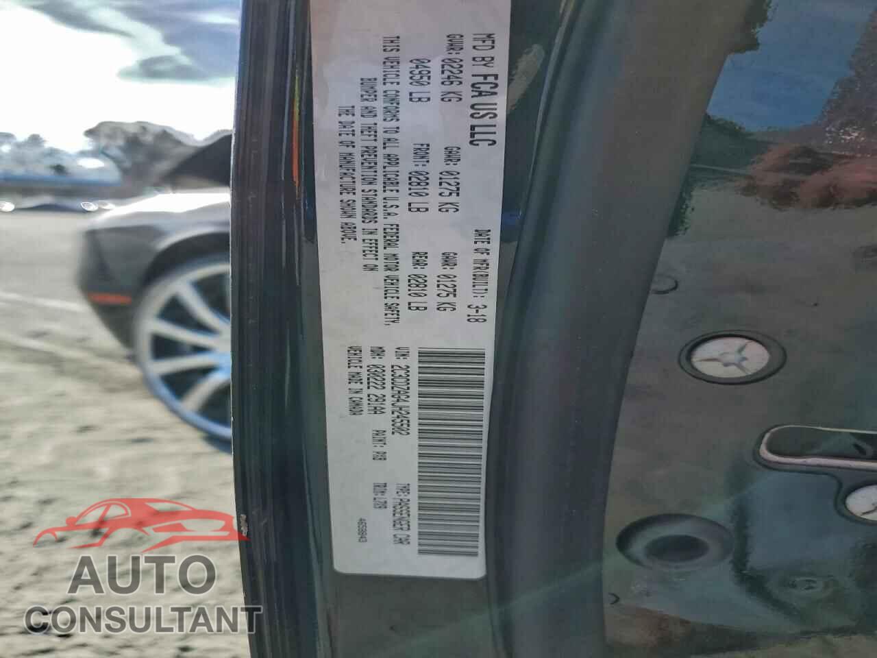 DODGE CHALLENGER 2018 - 2C3CDZAG4JH245502