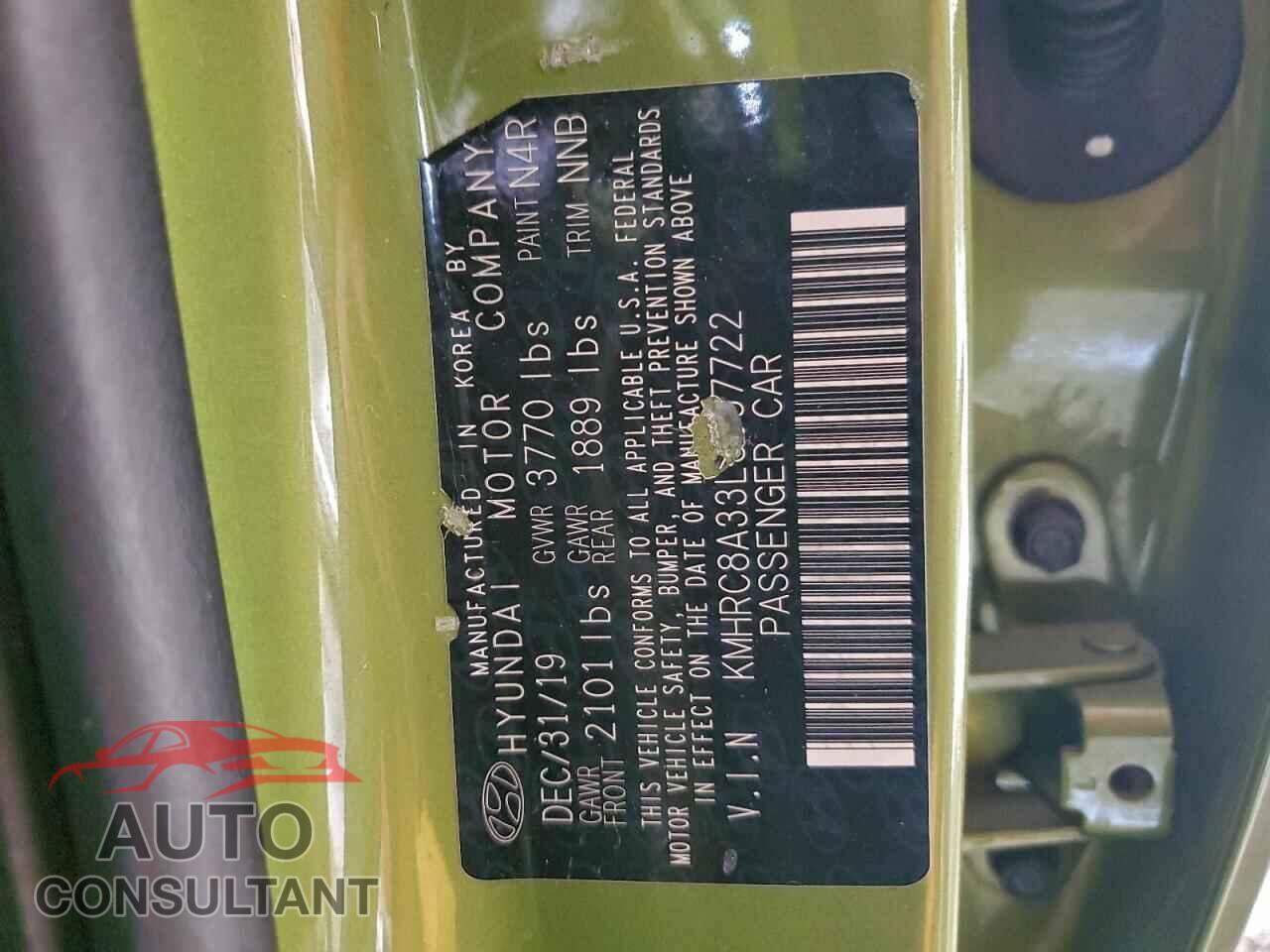 HYUNDAI VENUE 2020 - KMHRC8A33LU037722