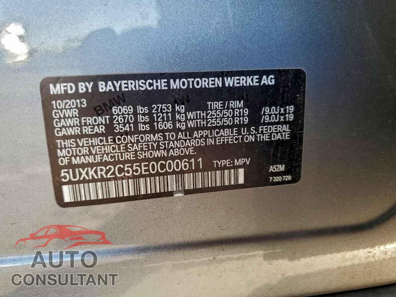 BMW X5 2014 - 5UXKR2C55E0C00611