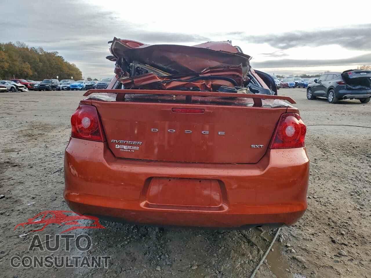 DODGE AVENGER 2012 - 1C3CDZCB0CN238476