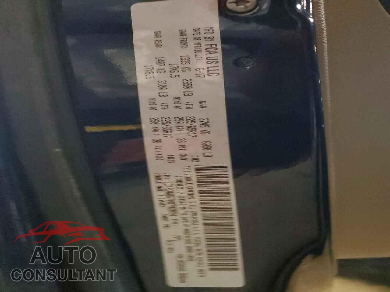 DODGE CARAVAN 2017 - 2C4RDGBG7HR782894