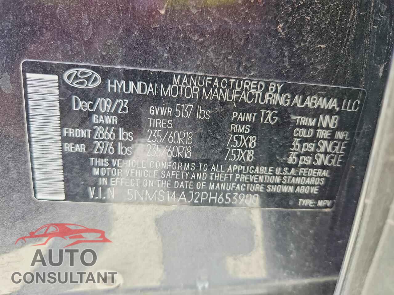 HYUNDAI SANTA FE 2023 - 5NMS14AJ2PH653900