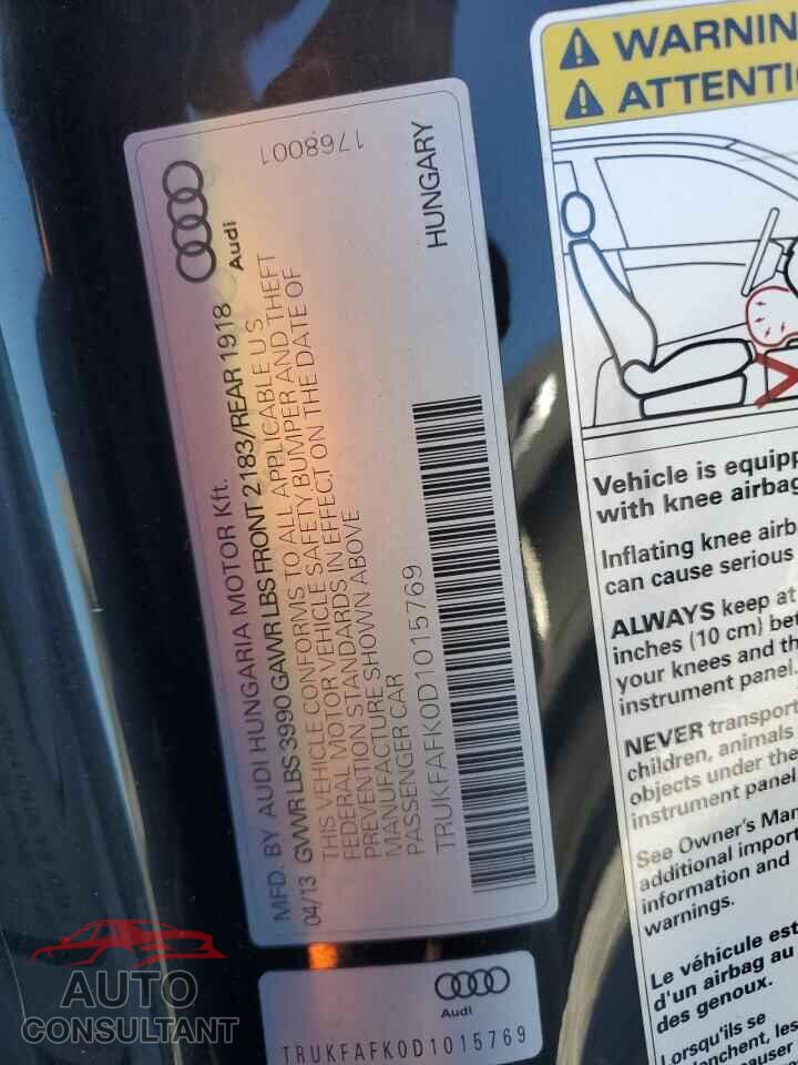 AUDI TT 2013 - TRUKFAFK0D1015769