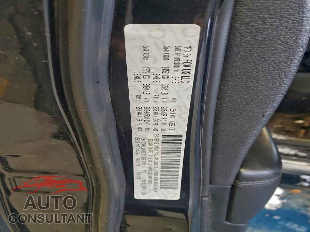 DODGE DURANGO 2016 - 1C4RDJDG0GC374898