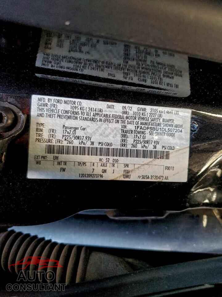 FORD CMAX 2013 - 1FADP5BU1DL507204