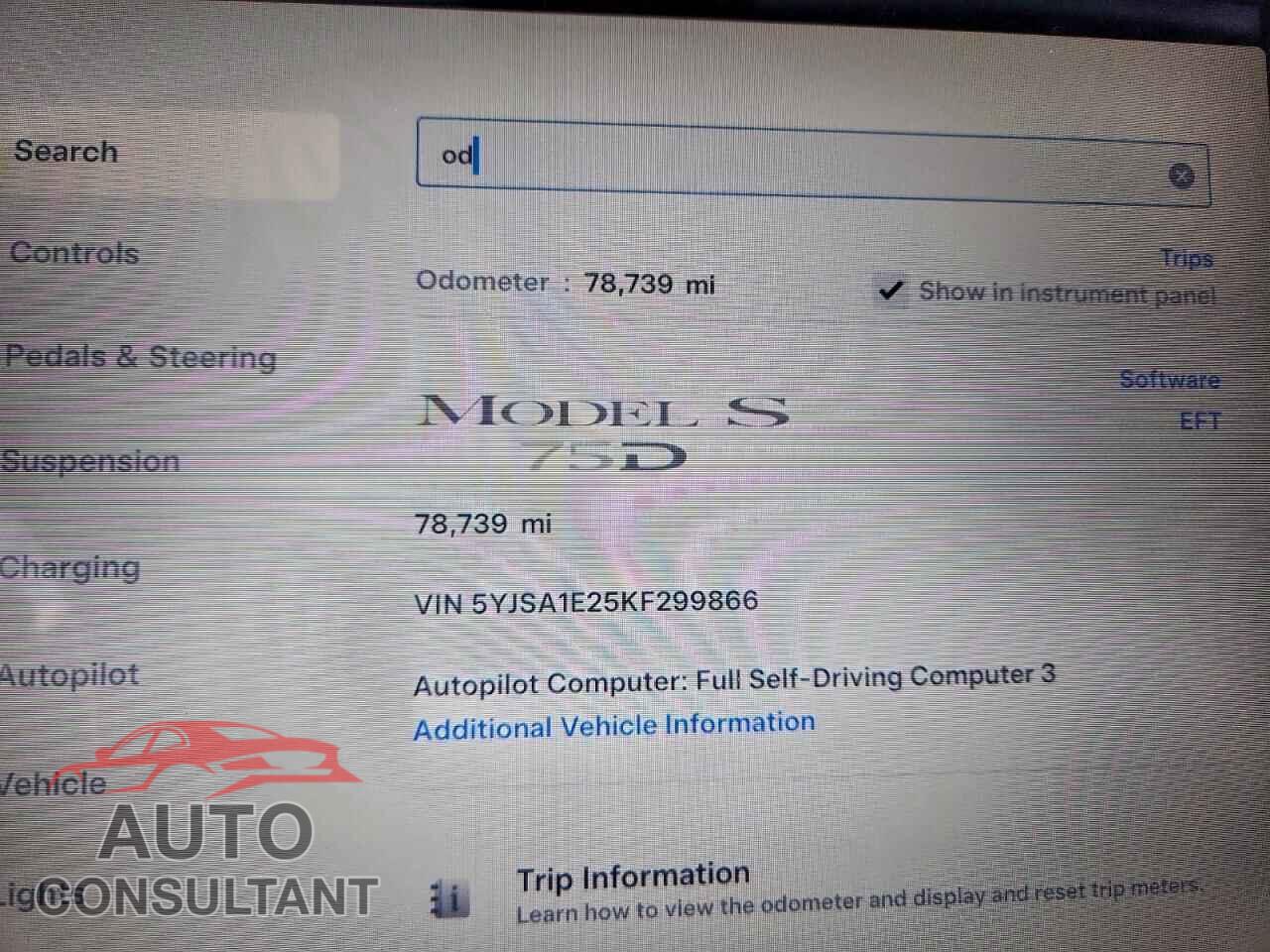 TESLA MODEL S 2019 - 5YJSA1E25KF299866