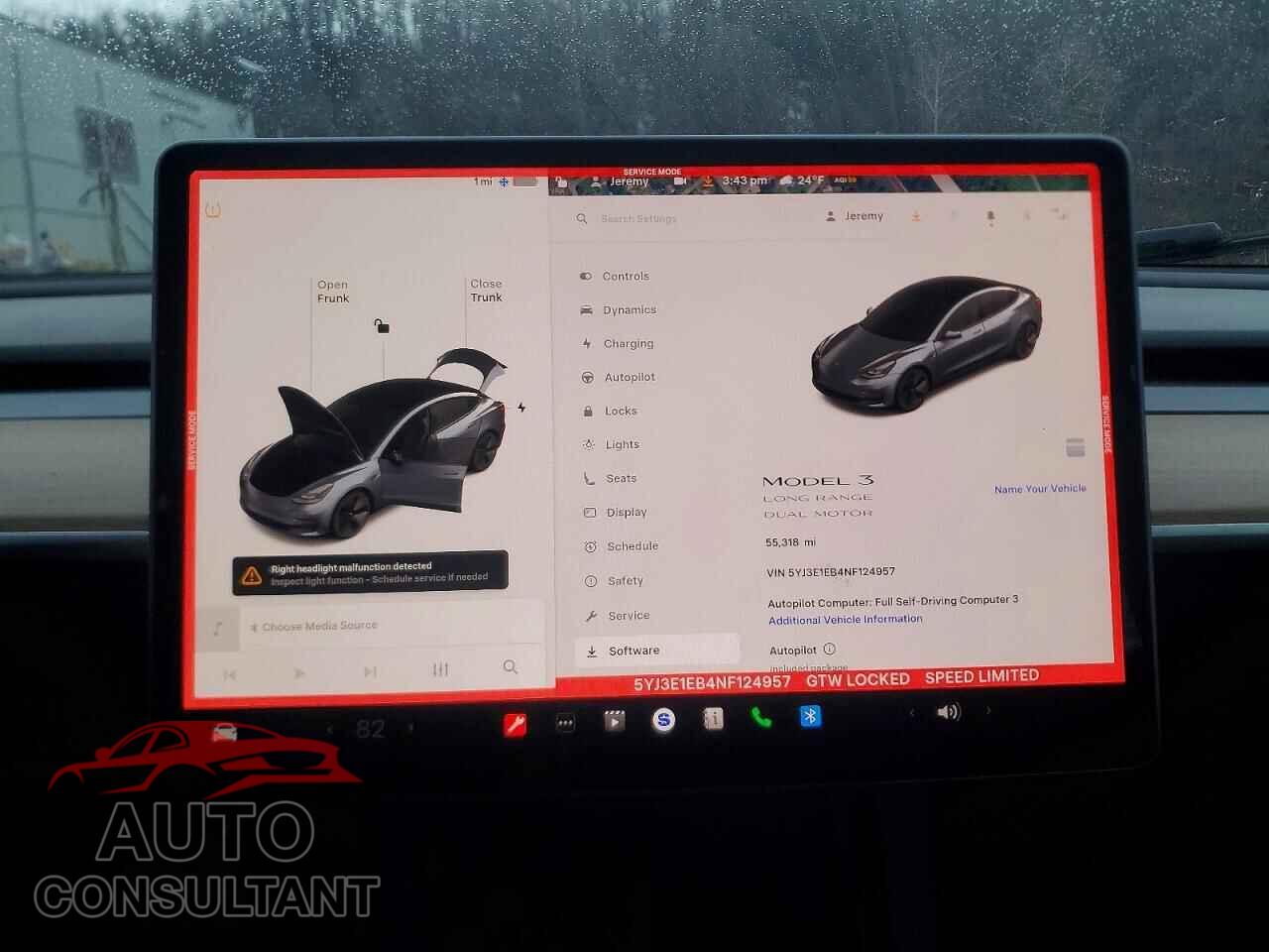 TESLA MODEL 3 2022 - 5YJ3E1EB4NF124957