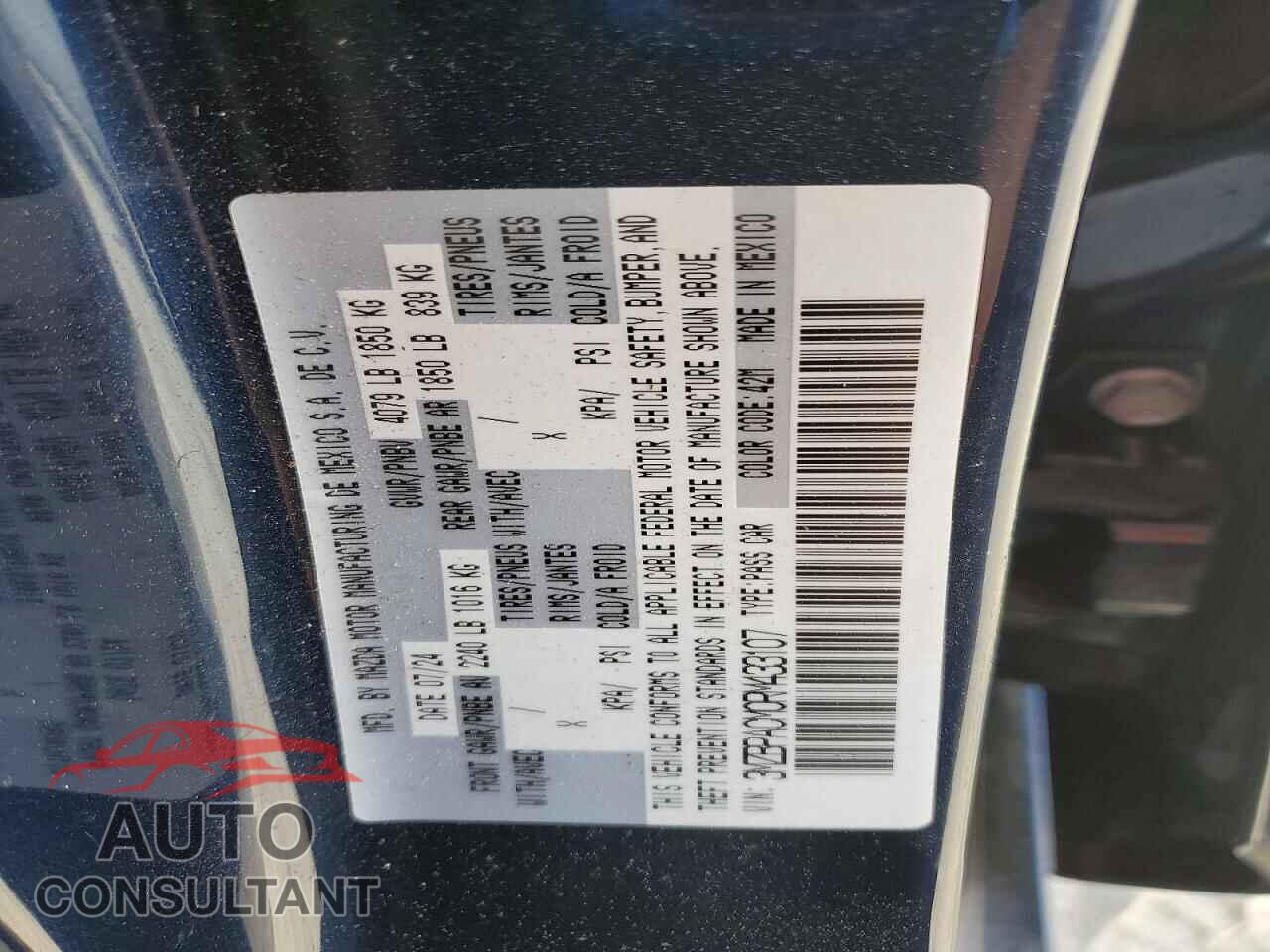 MAZDA 3 2024 - 3MZBPACM0RM433107