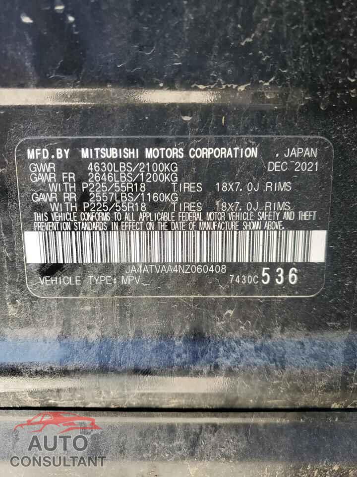 MITSUBISHI ECLIPSE 2022 - JA4ATVAA4NZ060408