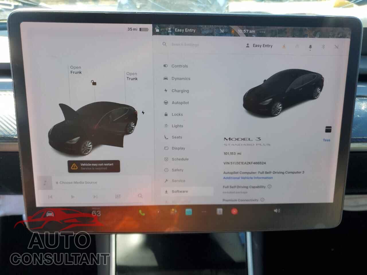 TESLA MODEL 3 2019 - 5YJ3E1EA2KF466524