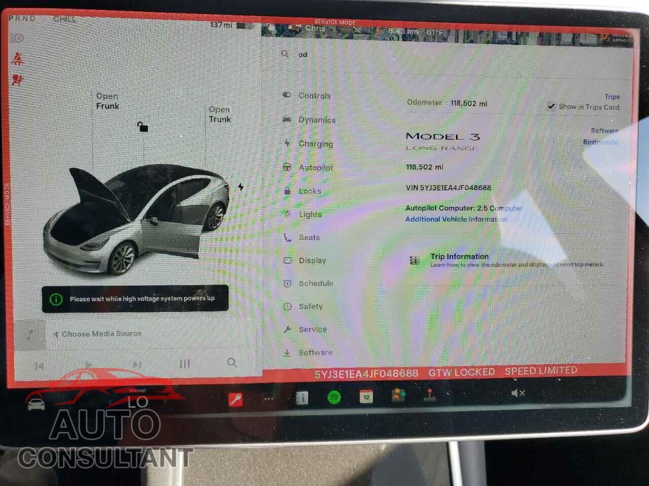 TESLA MODEL 3 2018 - 5YJ3E1EA4JF048688