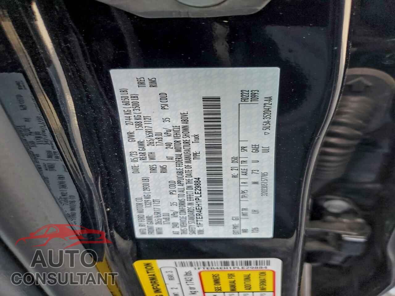 FORD RANGER 2023 - 1FTER4EH1PLE29884