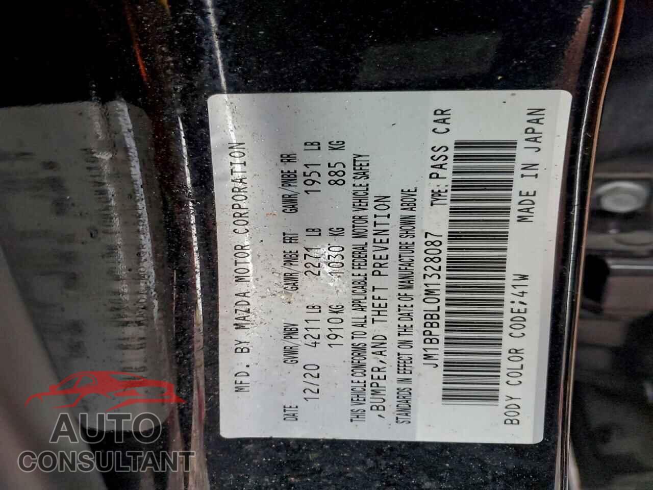 MAZDA 3 2021 - JM1BPBBL0M1328087