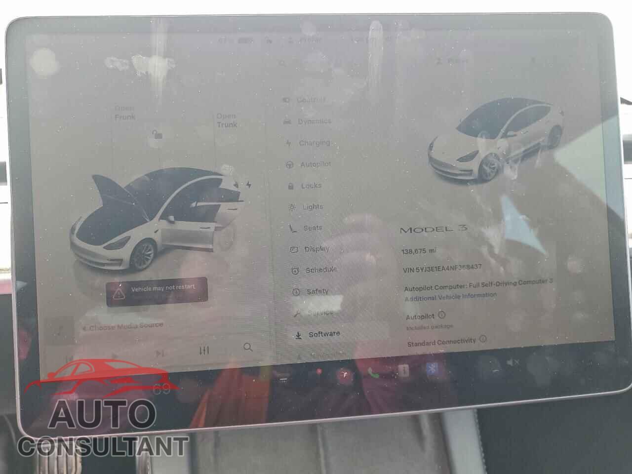TESLA MODEL 3 2022 - 5YJ3E1EA4NF368437