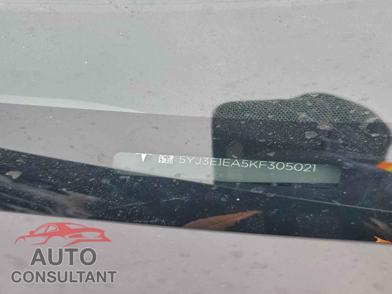 TESLA MODEL 3 2019 - 5YJ3E1EA5KF305021