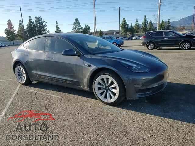 TESLA MODEL 3 2022 - 5YJ3E1EA6NF374837