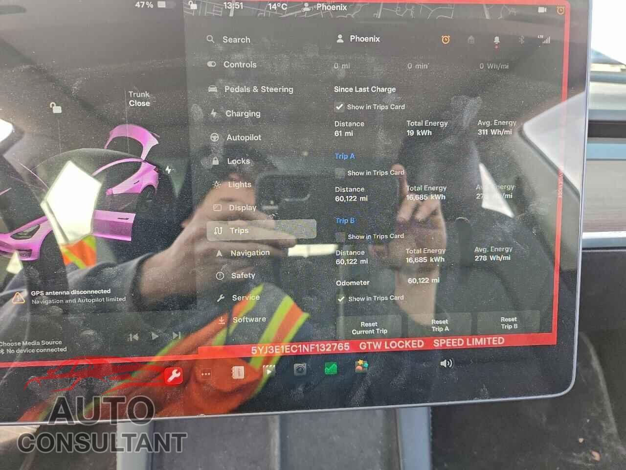 TESLA MODEL 3 2022 - 5YJ3E1EC1NF132765