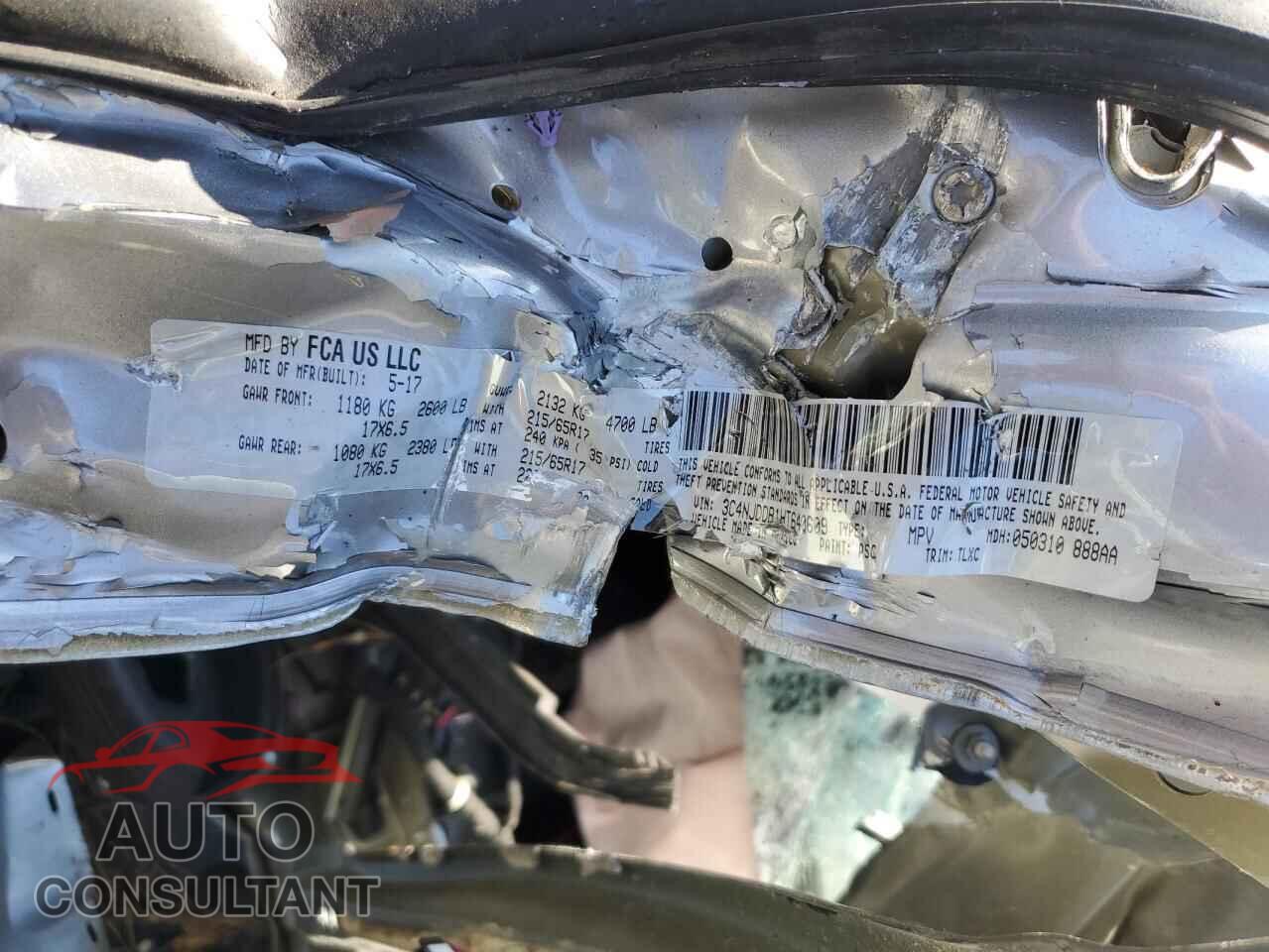 JEEP COMPASS 2017 - 3C4NJDDB1HT640609