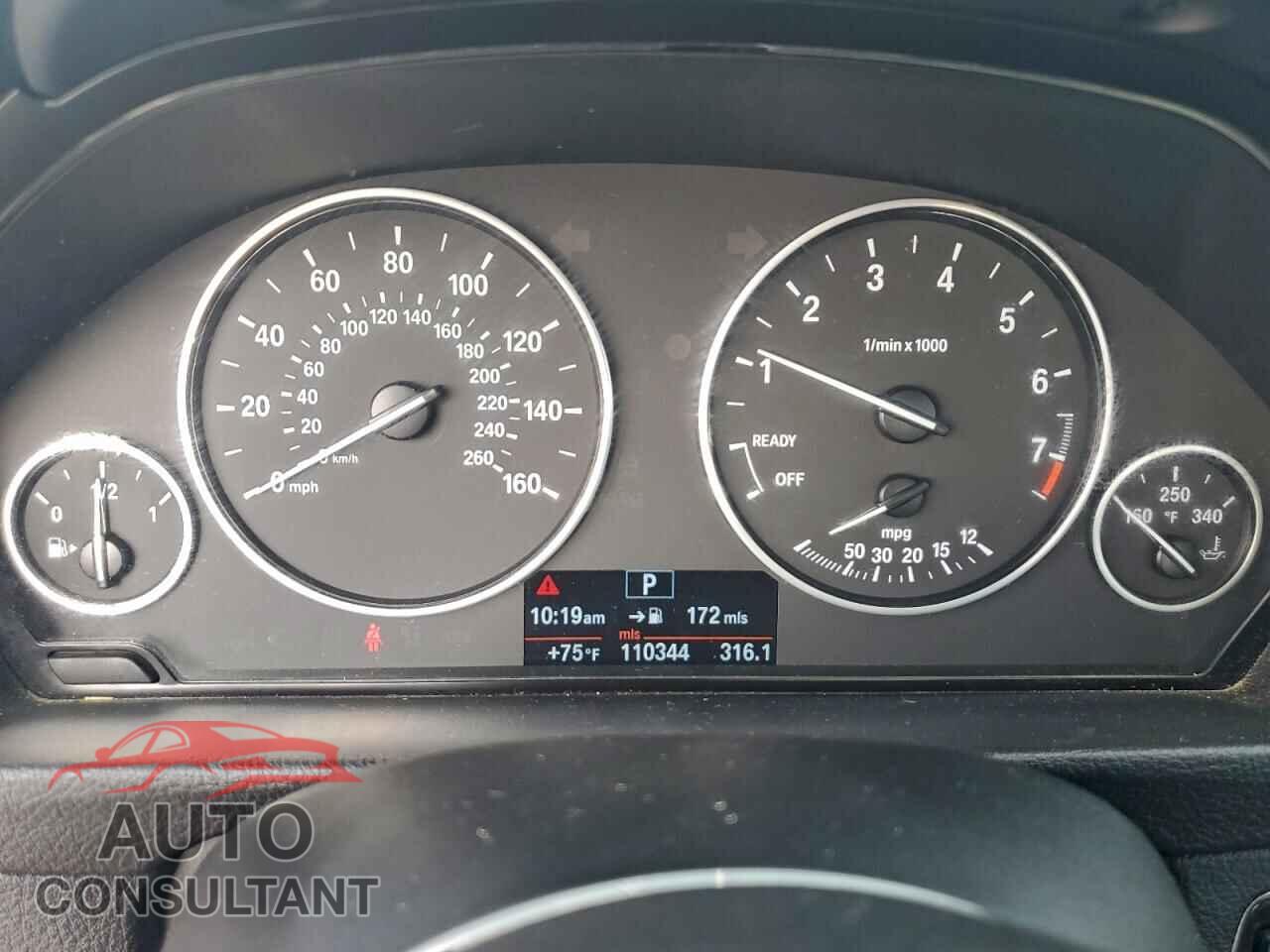 BMW 3 SERIES 2013 - WBA3B1C51DF462023