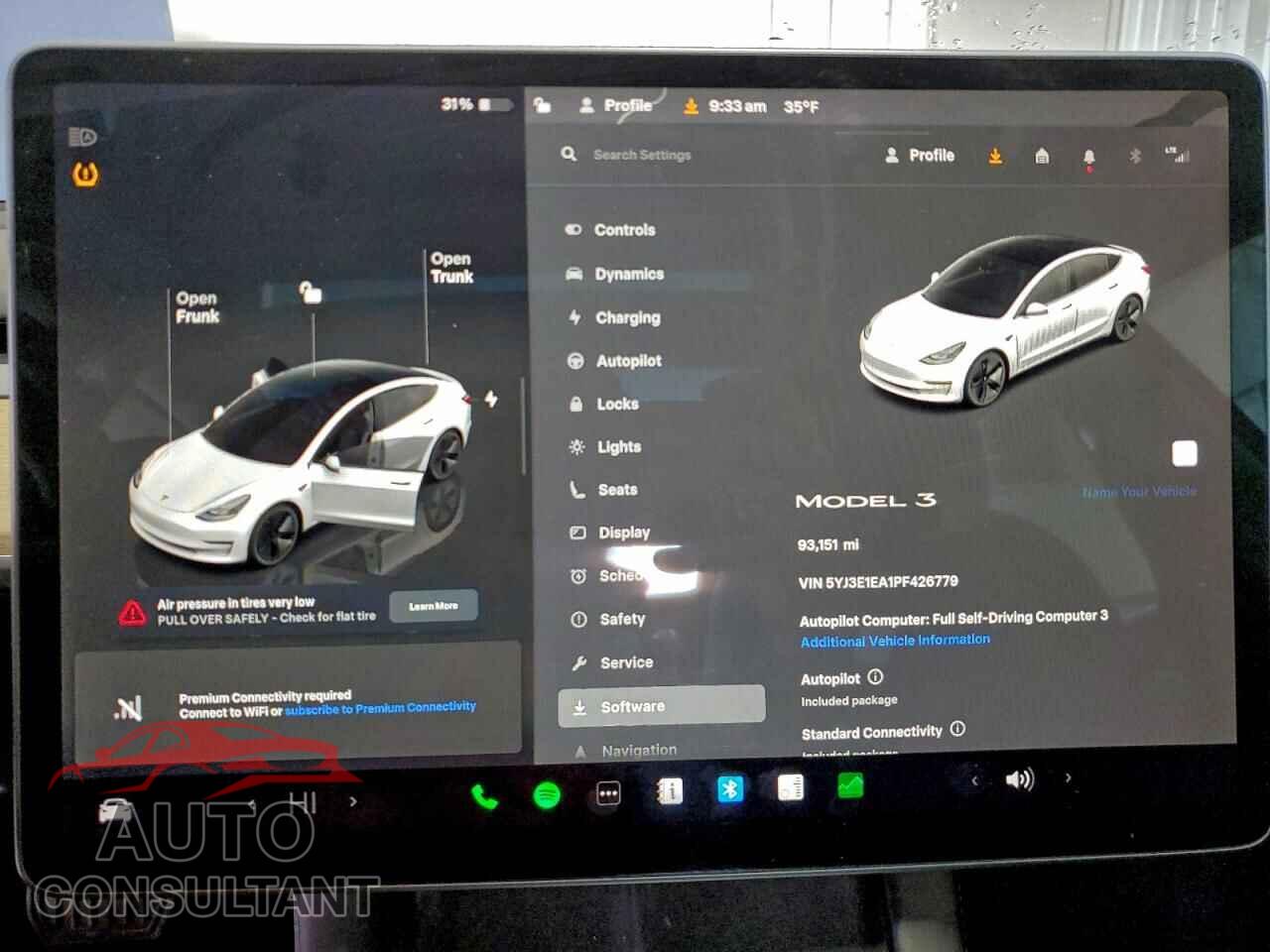 TESLA MODEL 3 2023 - 5YJ3E1EA1PF426779