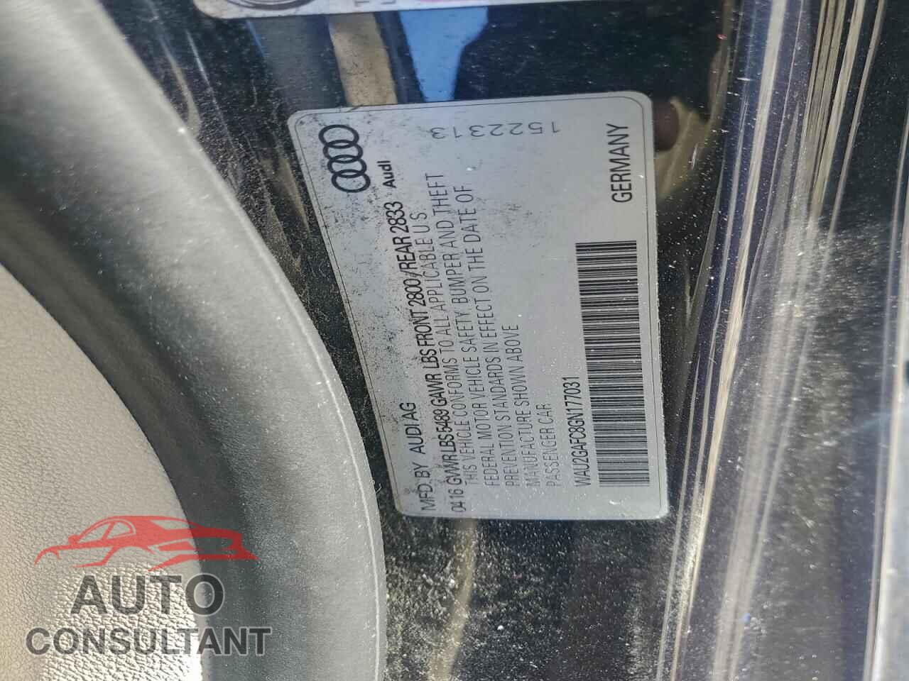 AUDI A7 2016 - WAU2GAFC8GN177031