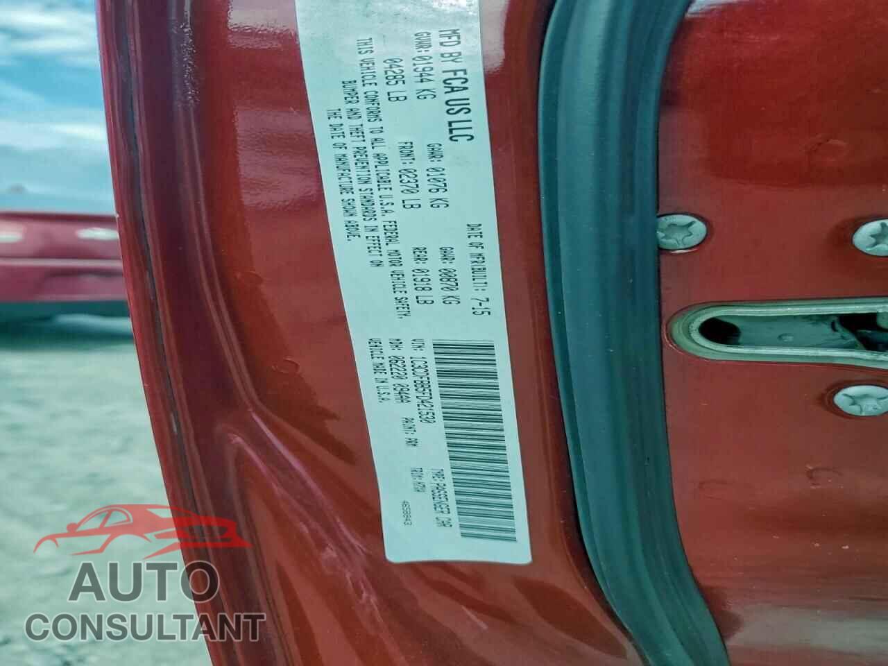 DODGE DART 2015 - 1C3CDFBB5FD421530