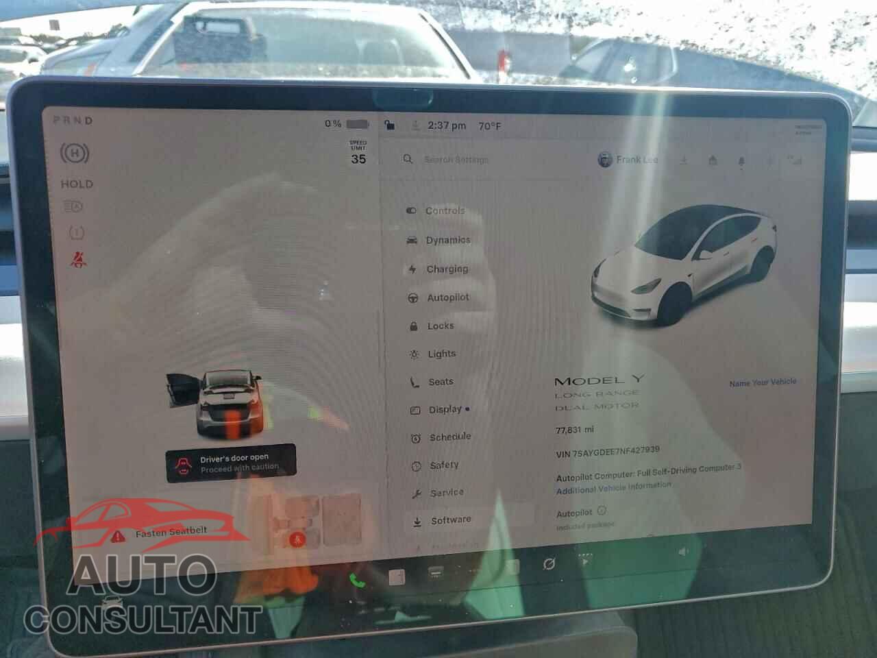 TESLA MODEL Y 2022 - 7SAYGDEE7NF427939